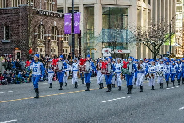 Vancouver Canada December 2018 Mensen Deelnemen Aan Jaarlijkse Kerstman Parade — Stockfoto