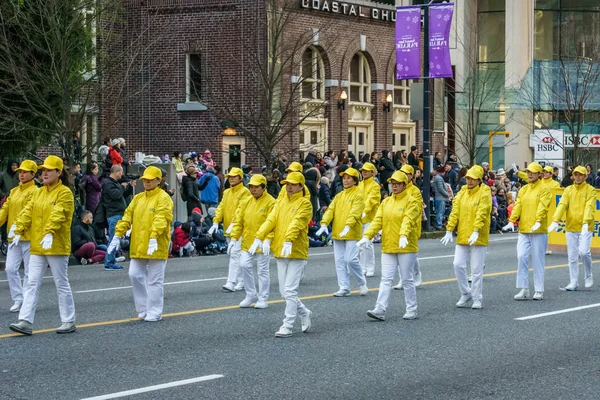Vancouver Canada Dezembro 2018 Pessoas Que Participam Desfile Anual Papai — Fotografia de Stock