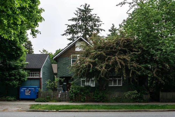Vancouver Canada Mai 2018 Stree View Wohnhaus Mit Bäumen Und — Stockfoto