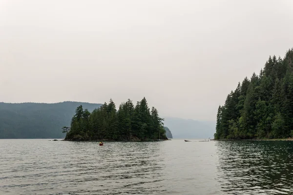 Harrison Hot Springs Canadá Agosto 2018 Personas Harrison Lake Durante — Foto de Stock