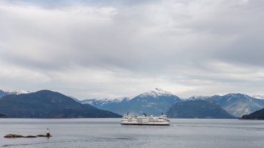 Horseshoe Bay, Kanada - Lanuary 30, 2019: Horseshoe Bay British Columbia Bc Feribot gemi