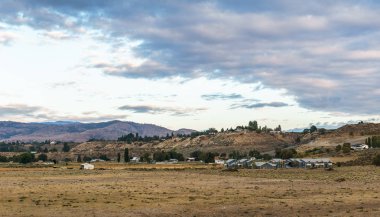 Omak, ABD-16 Eylül 2018: Washington 'un kuzeyinde Okanogan Highlands 'in eteklerindeki.