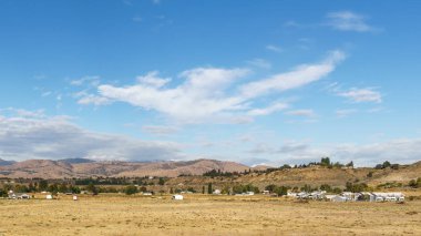 Omak, ABD-16 Eylül 2018: Washington 'un kuzeyinde Okanogan Highlands 'in eteklerindeki.