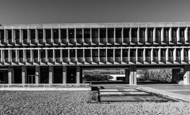 Burnaby, Kanada - 17 Kasım 2018: Simon Fraser Üniversitesi Burnaby Dağı Kampüsü.