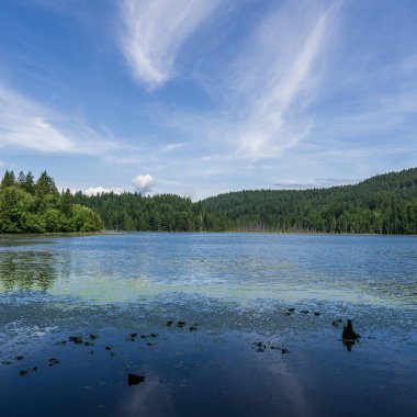 manzara killarney göl bowen ada kanada ve mavi gökyüzü.