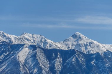 British Columbia Kanada erken bahar açık gökyüzü kar ile Kanada Rockies.