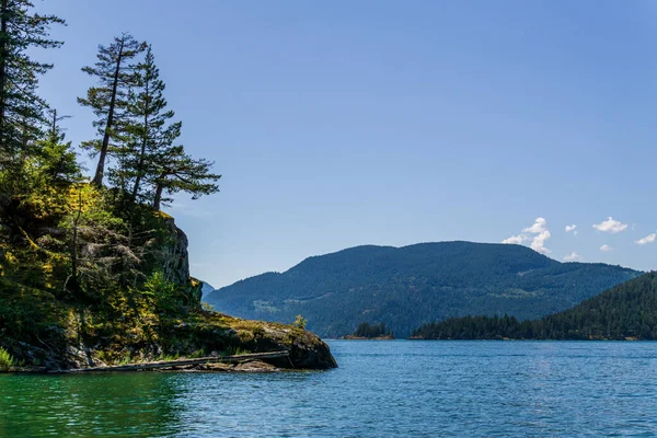 Veiw Από Την Ακτή Στη Λίμνη Harrison Βρετανική Κολομβία Καναδάς — Φωτογραφία Αρχείου