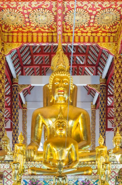 Buddha Statue Innerhalb Der Pagode Wat Suan Dok Chiangmai Thailand — Stockfoto