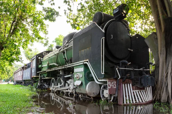 Eski vintage buhar tren, Bangkok, Tayland