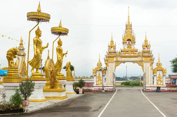 Wat Mahathat, tapınağın yıl 607 inşa edilmiş tarafından Phraya Maha Ammat, ordu lideri Vientiane., Nakhon Phanom, Tayland.
