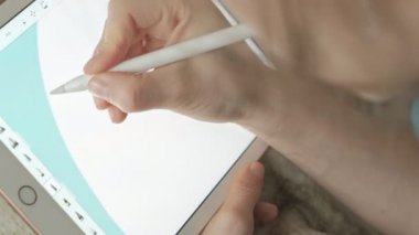 tablet üzerinde çizim