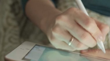 tablet üzerinde çizim