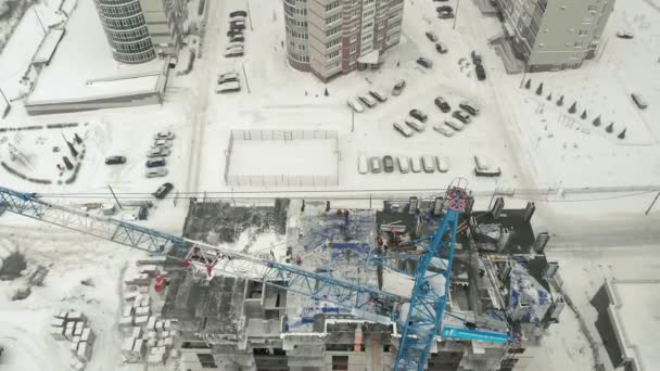 Arpentage aérien du chantier — Video