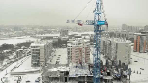 Inspección aérea de la obra — Vídeo de stock