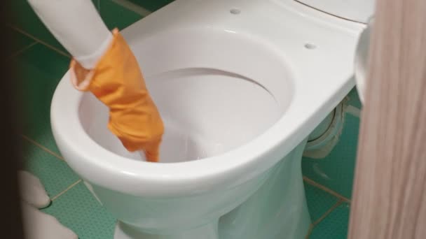 Nettoyage salle de bains et toilettes — Video