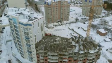 bir ev, hava, helikopter çekimi inşaatı