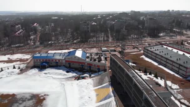 Stade extérieur au printemps — Video