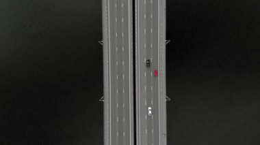 yol köprüsü, bir helikopter havadan görüntüleri