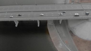 yol köprüsü, bir helikopter havadan görüntüleri