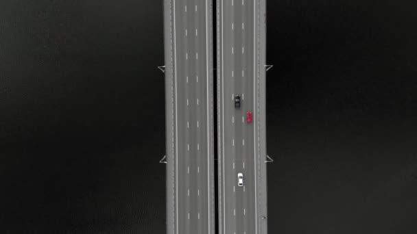 pont routier, images aériennes d'un copter 