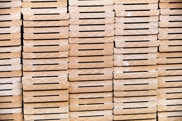 Lager med trä blanks, delar, produktion av innerdörrar — Stockfoto