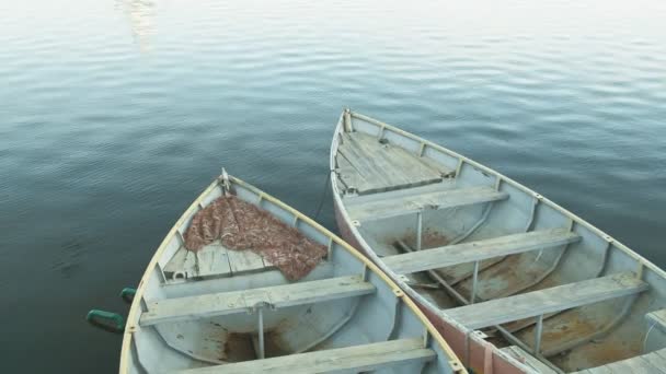 Landscape With Boats On The River — Stock Video