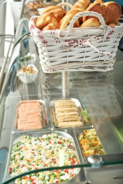 Pişmiş gıda ile catering için Vitrin buzdolabı