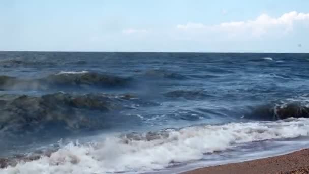 Tiempo tormentoso en el mar — Vídeos de Stock