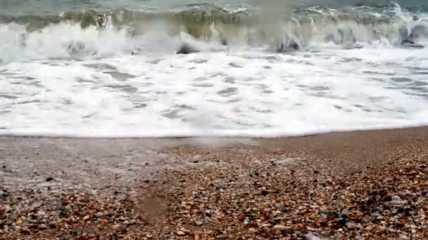 Tempo tempestuoso no mar — Vídeo de Stock