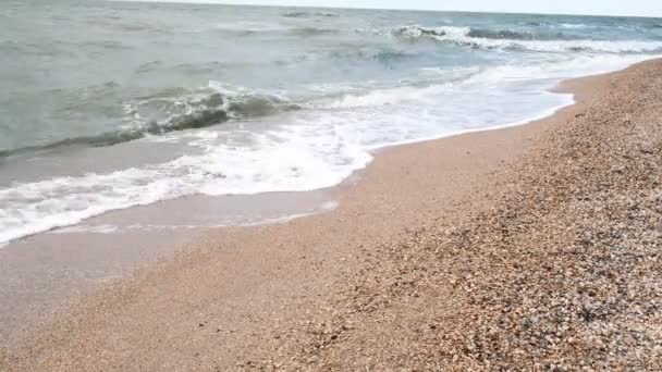 Tiempo tormentoso en el mar — Vídeo de stock