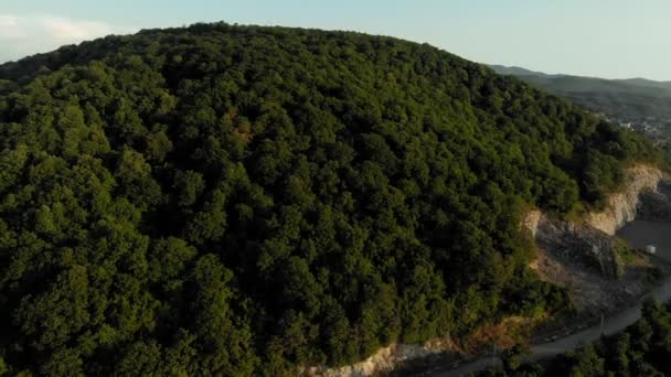 La côte de la mer à l'aube. Tournage Vidéo Aérienne 