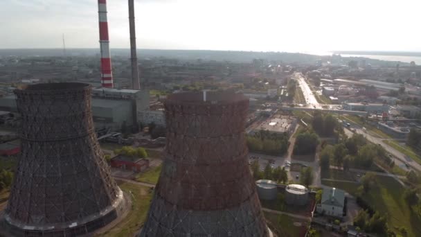 CHP boruları. hava araştırması — Stok video