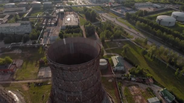 CHP-rör. flyg undersökning — Stockvideo