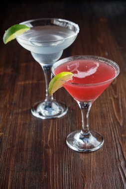 Alkollü kokteyller. Restoran menüsü