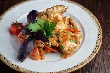 sebze ile satsivi. catering için menü