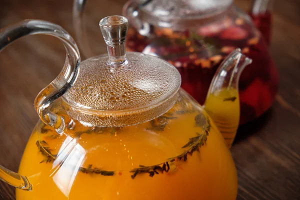 Fruit tea. catering menu — Stock Photo, Image