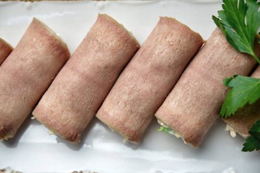 jambon rulo. catering için menü