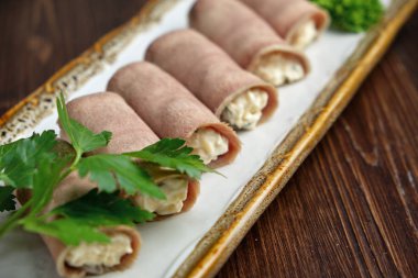 jambon rulo. catering için menü