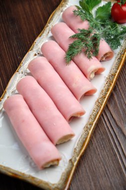 jambon rulo. catering için menü