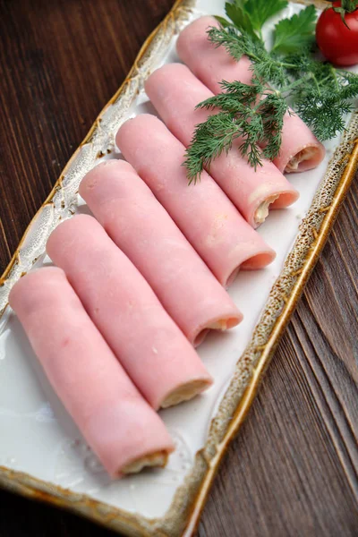 jambon rulo. catering için menü