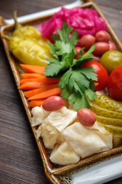 Sebze turşusu. Menü