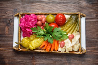 Sebze turşusu. Menü