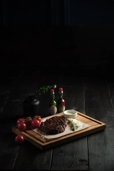 Glass of cold beer with appetizer. catering menu Stock Photo