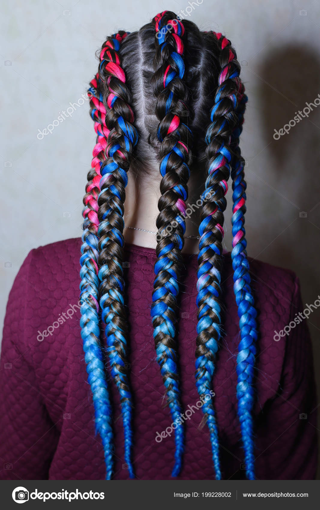 Little Girl Colored Hair Little Girl Hairdo Colored Hair Braids