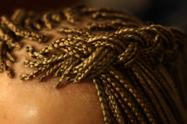 örgü pigtails, saç örgülü kökenden gelen çizim, nötr arka plan baş kızlar, kadınlar