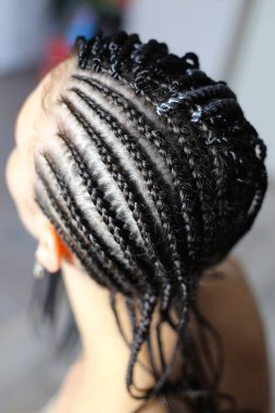 oluşum-in Afrika Senegal örgü örgü, pigtails h üzerinde