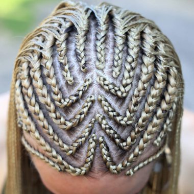 --dan ince saç baş ve ayrılık, desen close-up bezleri