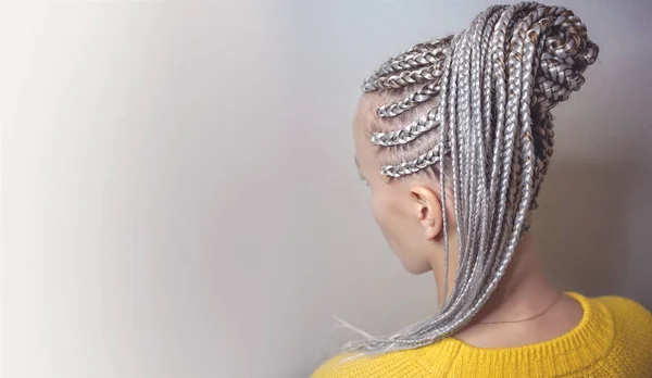 Braids, pigtails tail — Stock Photo, Image