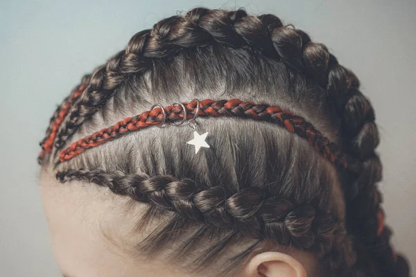 Trenzas de boxeo, decoraciones para trenzas — Foto de Stock