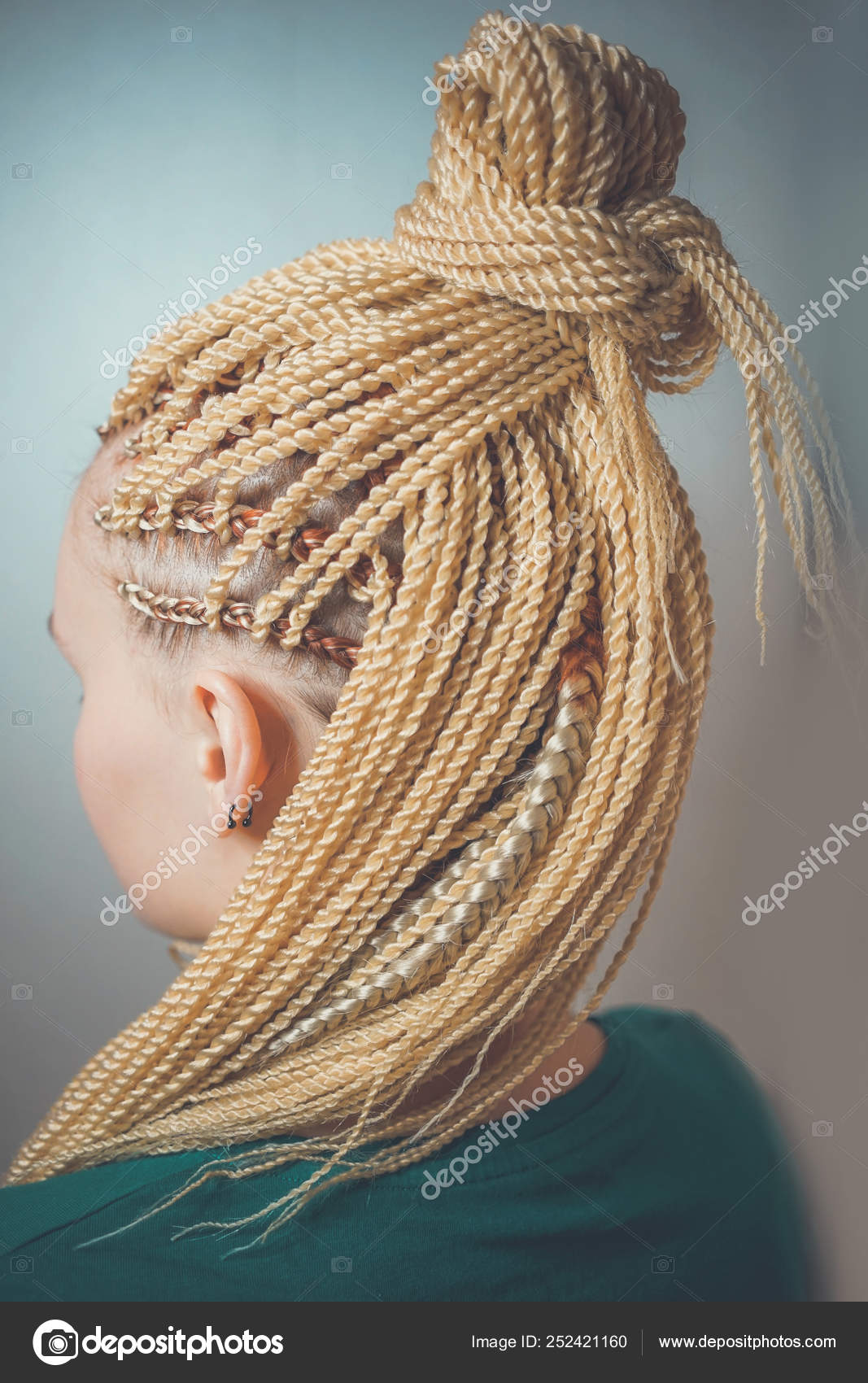 Female Pigtails Senegalese Braid Braid Kanekalon Afrokosy